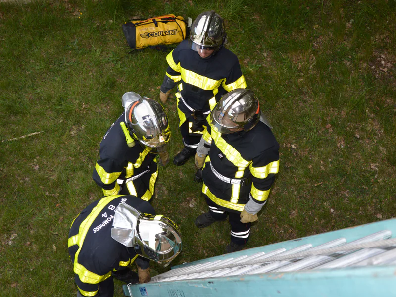 Authorized response team reviewing equipment procedures and secondary verification before deployment