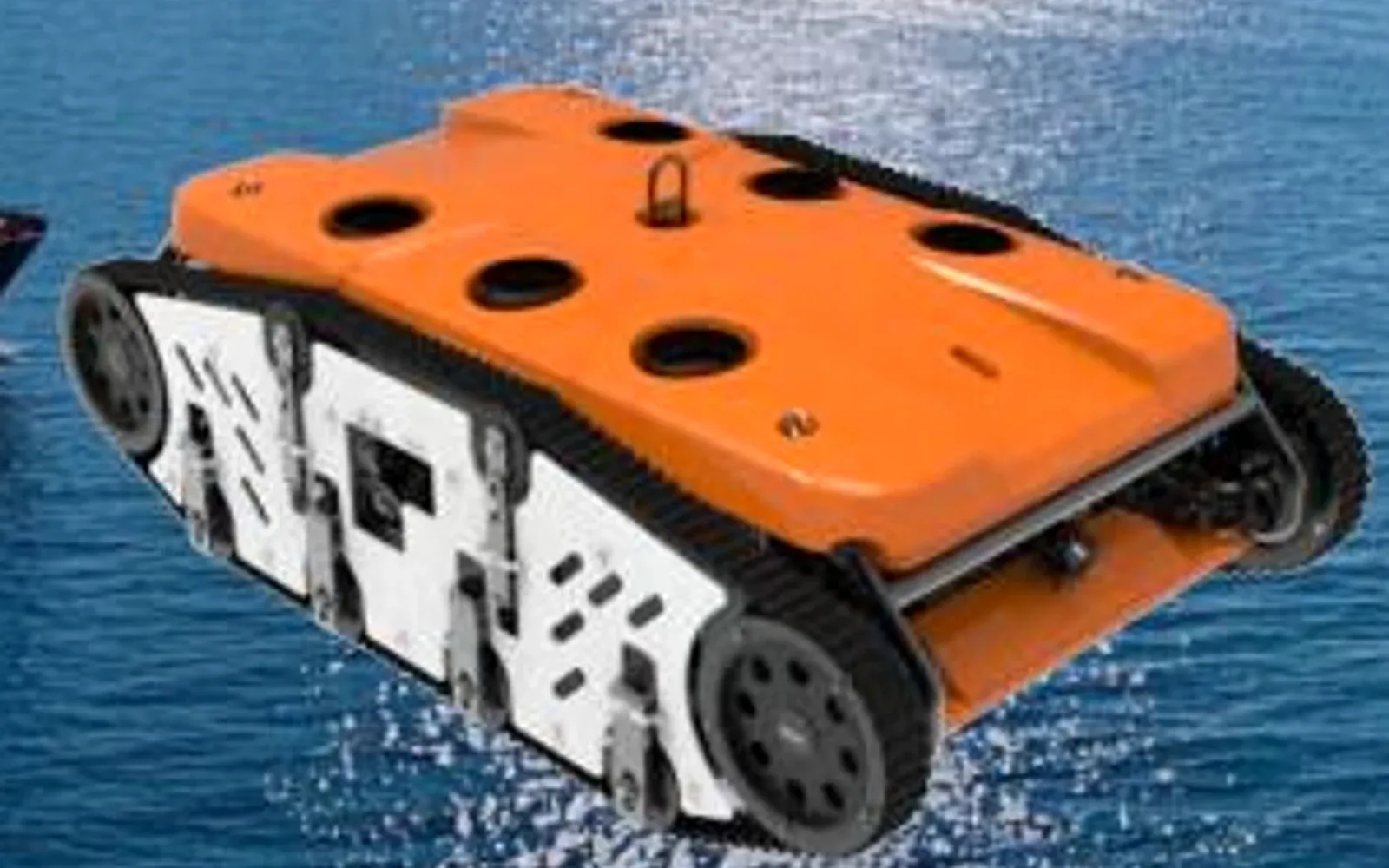 OMNI UXV Q180 tracked hull and dam cleaning ROV